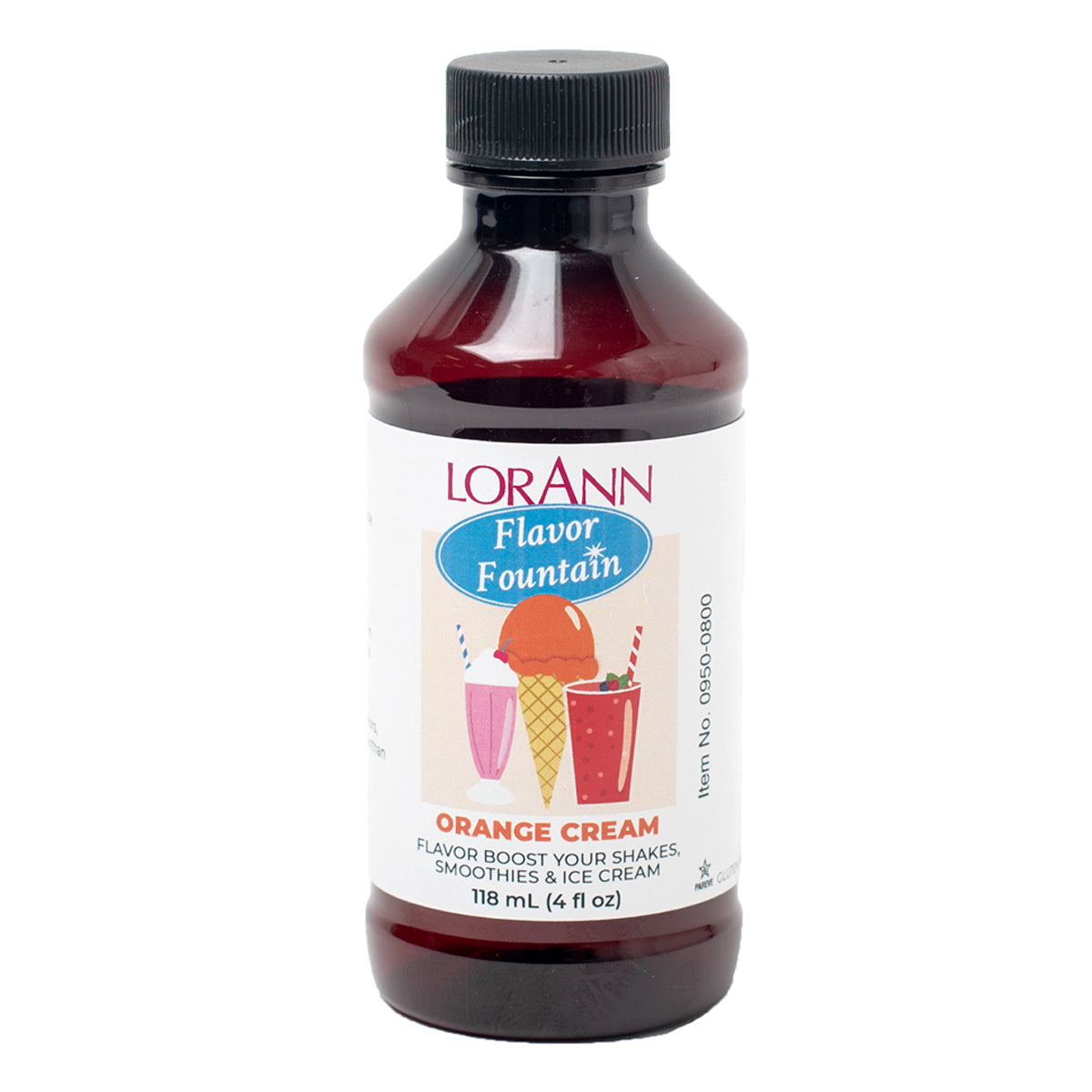 Orange Cream (also known as Dreamsicle or Creamsicle) Flavor - 4 oz. - 32 oz. - Ice Cream and Beverage Flavors - LorAnn Oils - Canadian Distribution