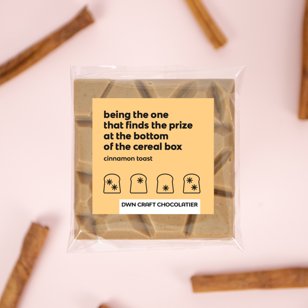 cinnamon toast milk chocolate bar