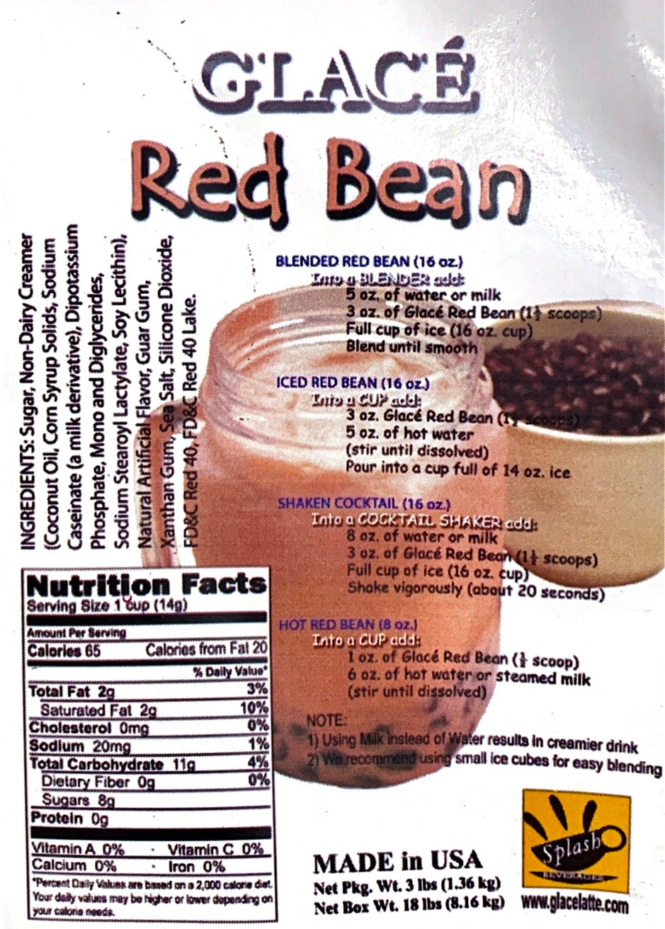 Red Bean 4 in 1 Bubble Tea / Latte and Frappe Mix